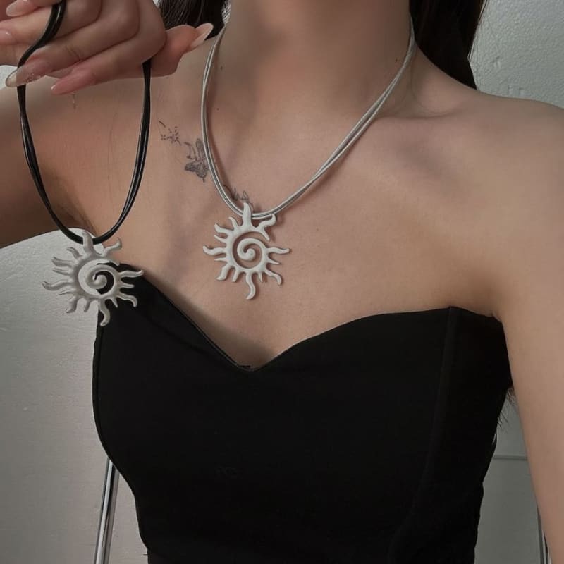 Sun Pendant Necklace