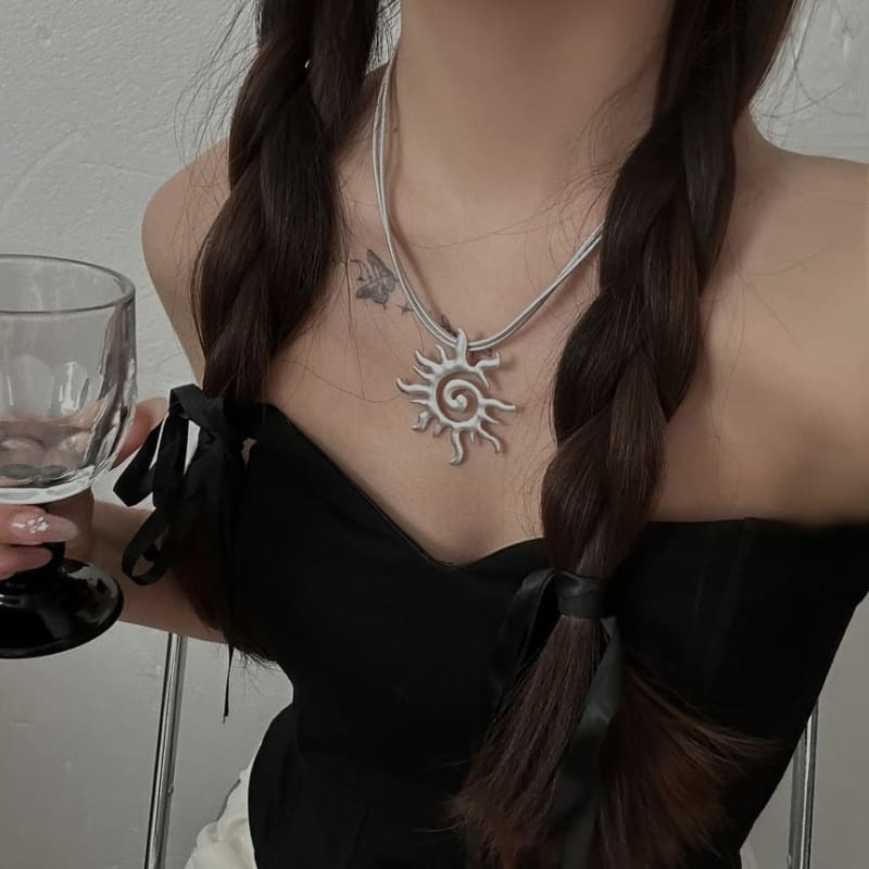 Sun Pendant Necklace