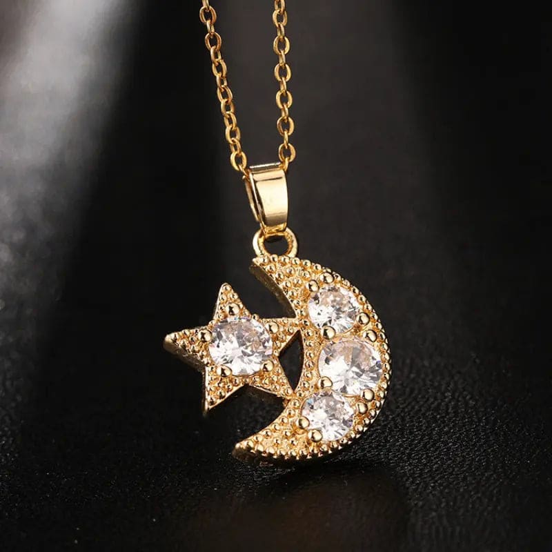 Kawaii Aesthetic Y2K Cute Fairy Sun Star Moon Necklace MK Kawaii Store