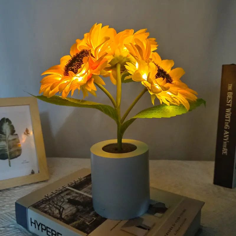 Kawaii Aesthetic Y2K Cute Fairy Sunflower Led Lamp MK Kawaii Store