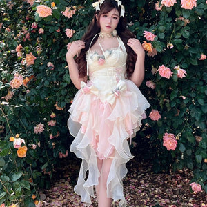 Sweet and Sexy Mature Pastel Princess Lolita Dress ON833 KawaiiMoriStore Sweet and Sexy Mature Pastel Princess Lolita Dress ON833 KawaiiMoriStore