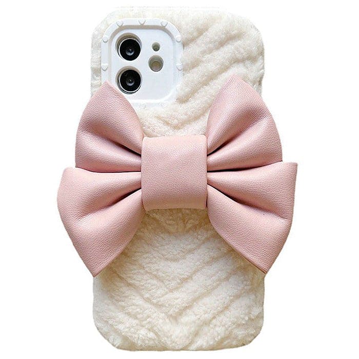 Sweet Bow Fluffy iPhone Case - IPhone Case