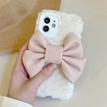 Sweet Bow Fluffy iPhone Case - IPhone Case