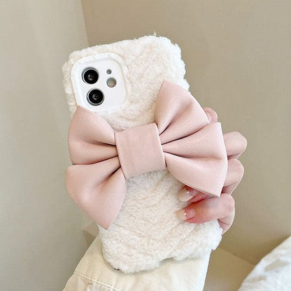 Sweet Bow Fluffy iPhone Case - IPhone Case