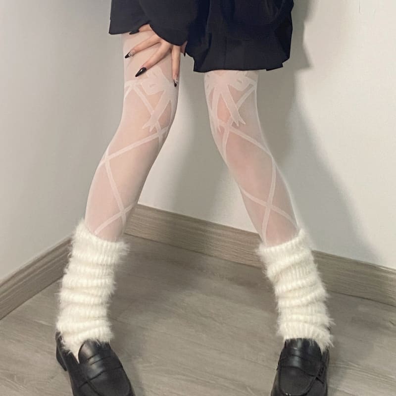 Sweet Bow Knot Tights - Tights