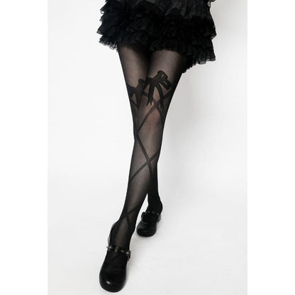 Sweet Bow Knot Tights - Tights