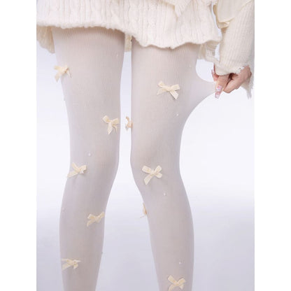 Sweet Bow Tights - Yellow Bow - Tights