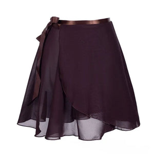 Sweet Bow Wrap Skirt - S / Brown - Skirt