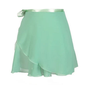 Sweet Bow Wrap Skirt - S / Green - Skirt