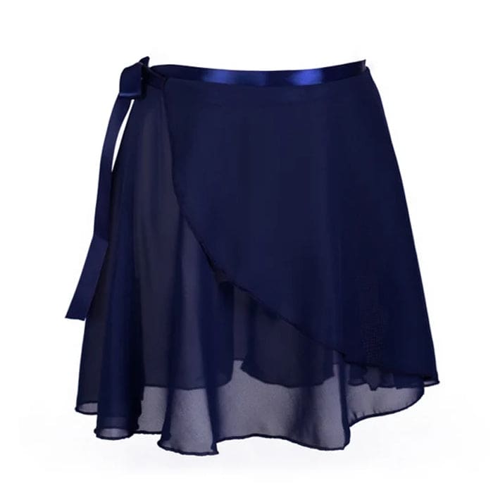 Sweet Bow Wrap Skirt - S / Navy Blue - Skirt