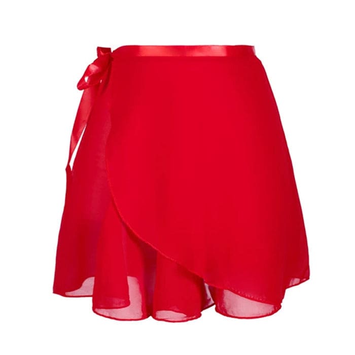 Sweet Bow Wrap Skirt - S / Red - Skirt