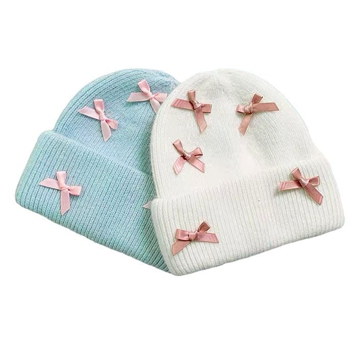 Sweet Bows Beanie Hat - Hats