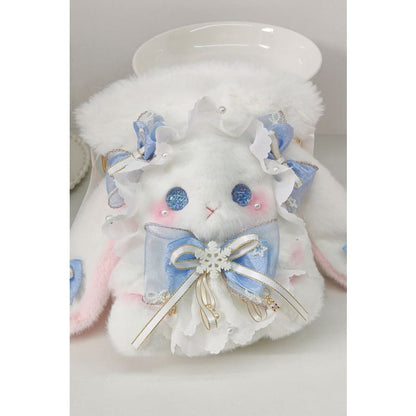 Sweet Bucket Bunny Bowknot Bag - One-Size / Blue