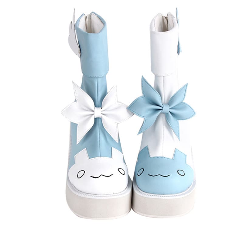 Sweet Bunny Bow Knot Platform Lolita Shoes