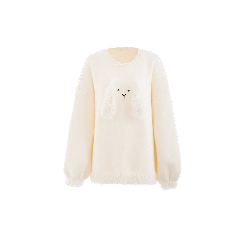 Sweet Bunny Loose Knitted Sweater