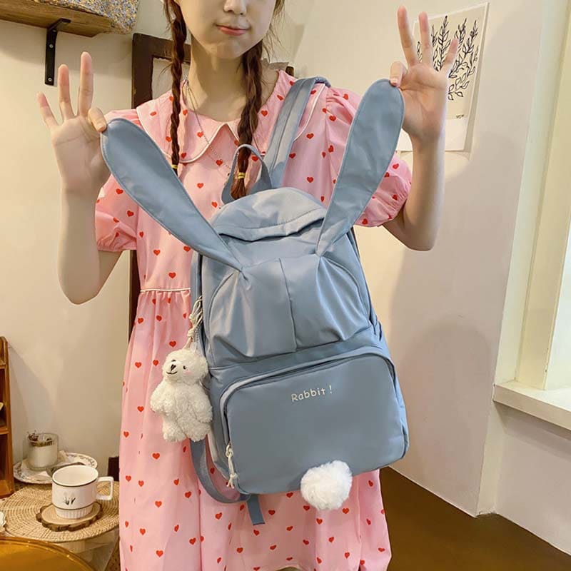 Sweet Cartoon Bunny Ears Backpack