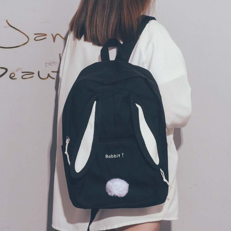 Sweet Cartoon Bunny Ears Backpack