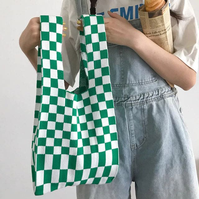 Sweet Checker Mini Tote Bag - Handbags