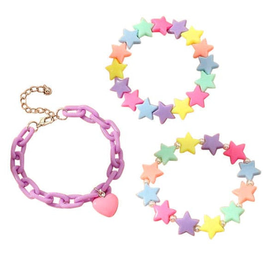 Sweet Color Star Bracelet - Standart / 3pcs - bracelet