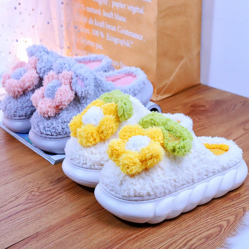 Sweet Comfy Soft Flowers Slippers ON887 - slippers