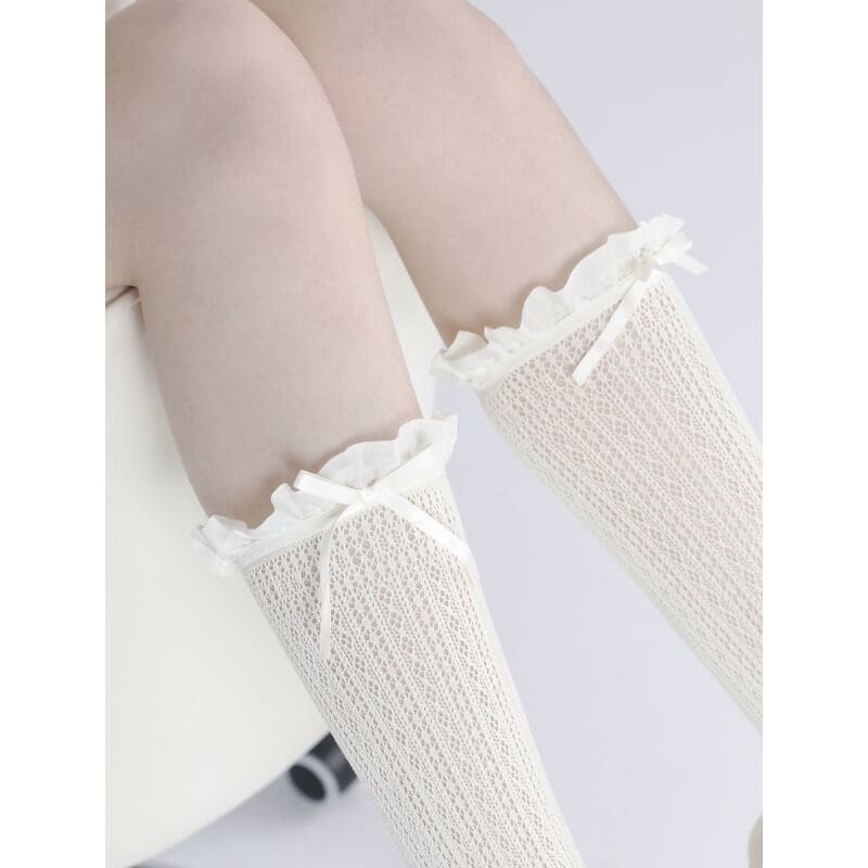 Sweet Cozy Lace Stockings - Stockings