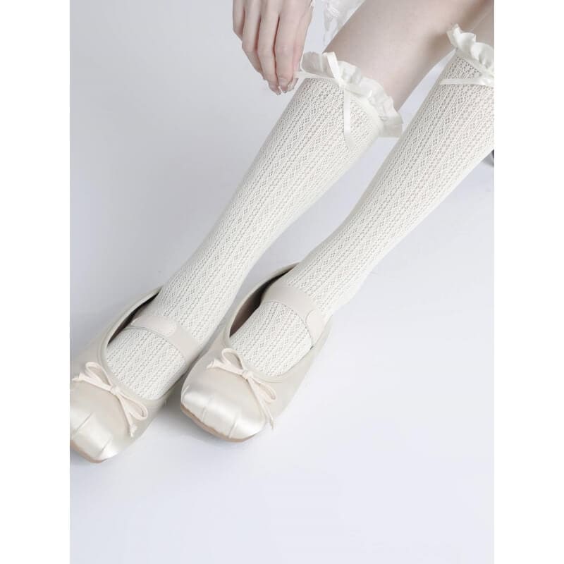 Sweet Cozy Lace Stockings - Stockings