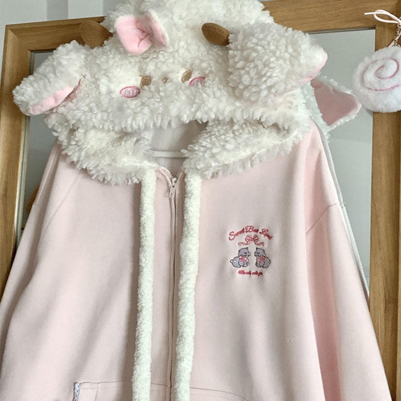 Sweet Embroidery Lamb sweater