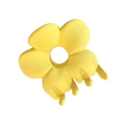 Sweet Flower Hair Claw - Yellow - Other