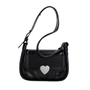 Sweet Heart Shoulder Bag - Standart / Black - Handbags