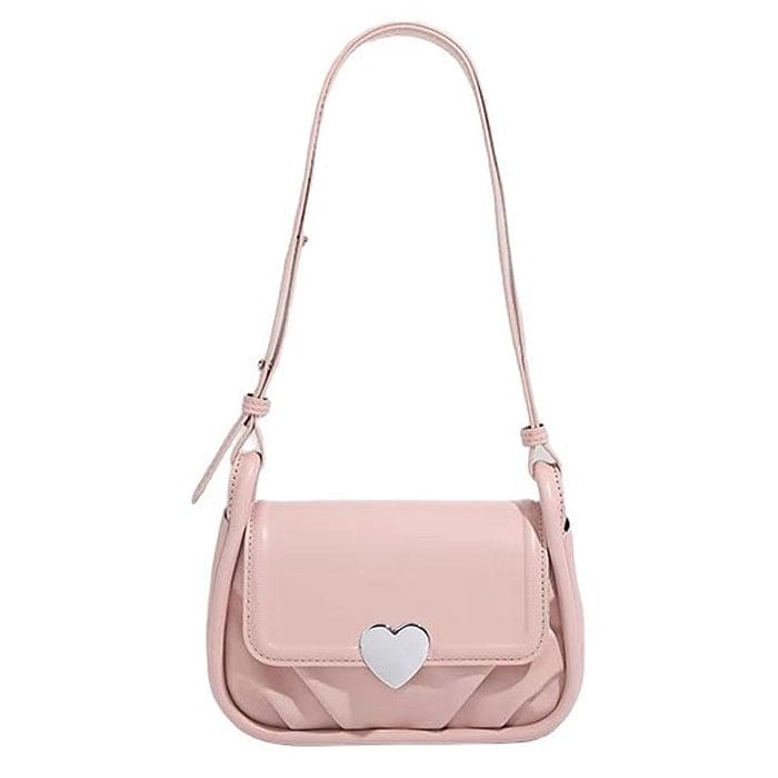 Sweet Heart Shoulder Bag - Standart / Pink - Handbags
