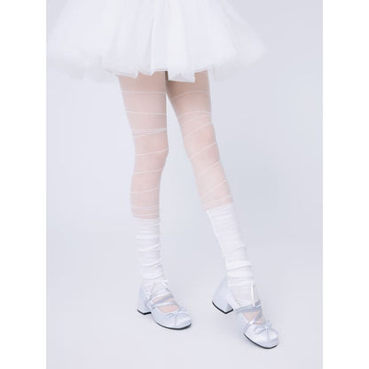 Sweet Lace Chiffon Leg Warmers SpreePicky