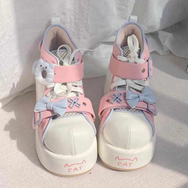 Sweet Lolita Bear High Heels Shoes - Lovesickdoe