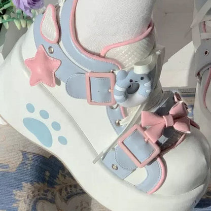 Sweet Lolita Bear High Heels Shoes - Lovesickdoe