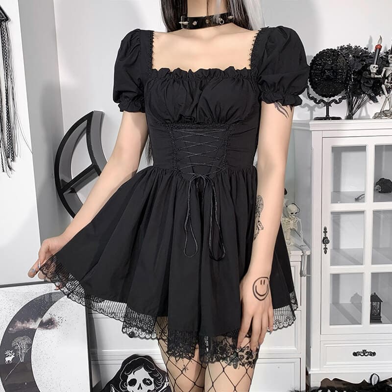 Sweet Lolita Lace Dress - Dresses