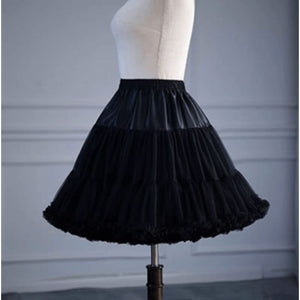 Sweet Lolita Lace Dress - Petticoat only / Black / M