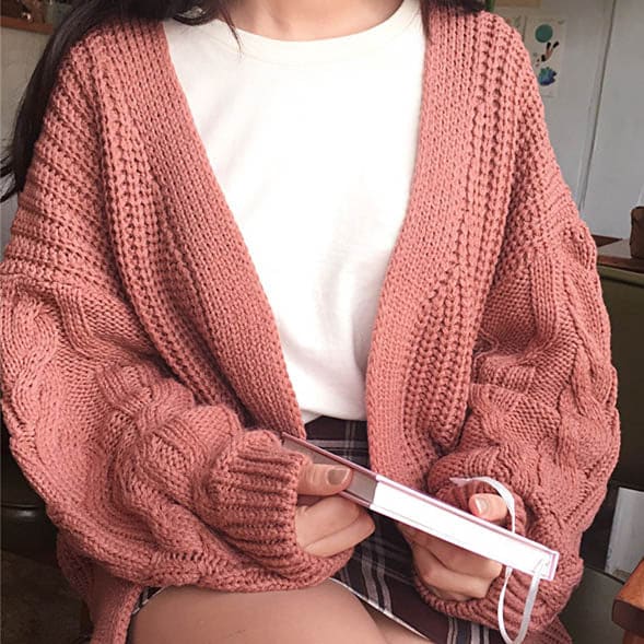 Sweet Loose Cardigan - Sweaters