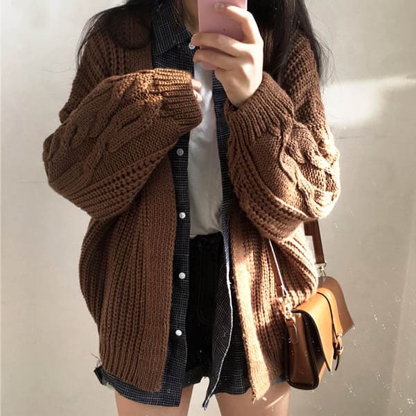 Sweet Loose Cardigan - Sweaters