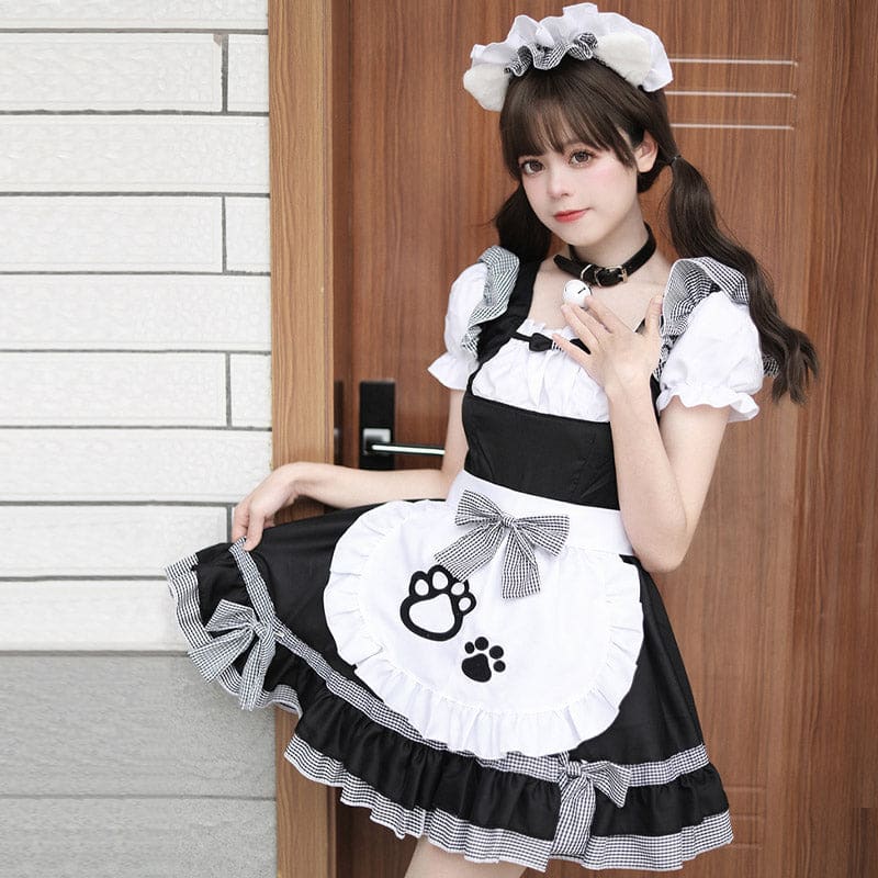 Sweet Maid Cat Paw Lolita Dress