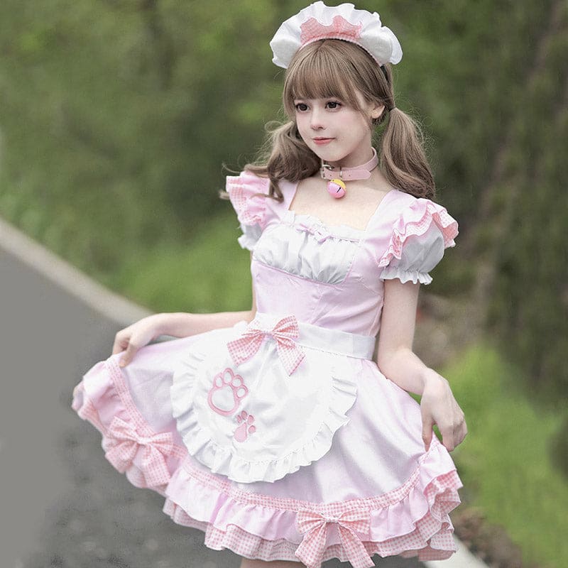 Sweet Maid Cat Paw Lolita Dress