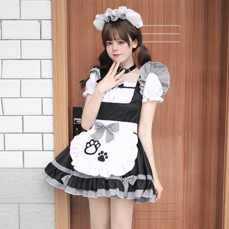 Sweet Maid Cat Paw Lolita Dress