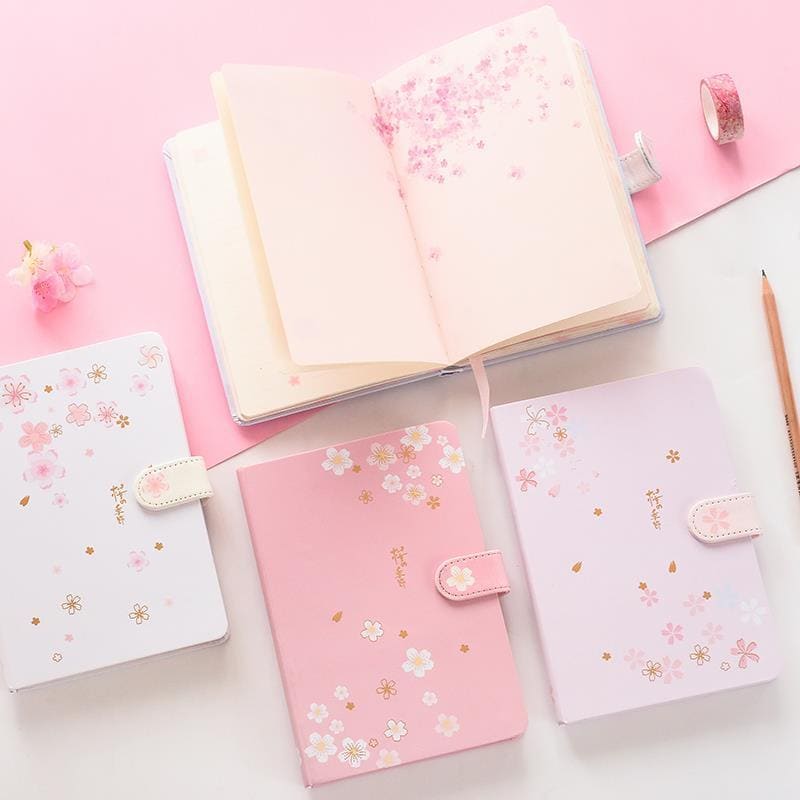 Sweet Pastel Sakura Flowers Notebook MK16207 - notebook