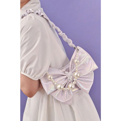 Sweet Pearl Chain Bowknot Shoulder Bag