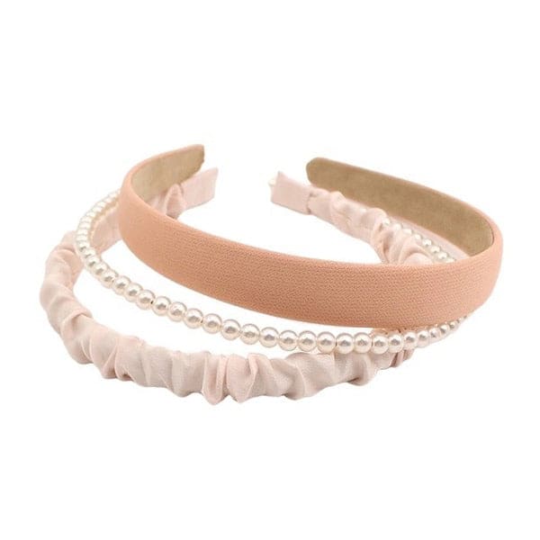 Sweet Pearl Headband Set - Standart / Pink - Other