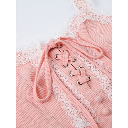 Sweet Pink Lace Camisole - Camisoles & Tank tops