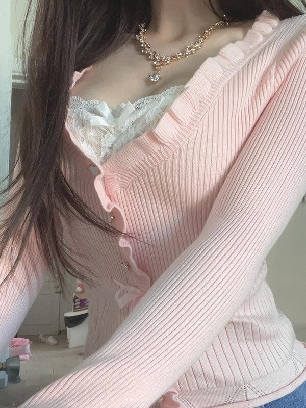 Sweet Pink Long-sleeve Top - long sleeve tops