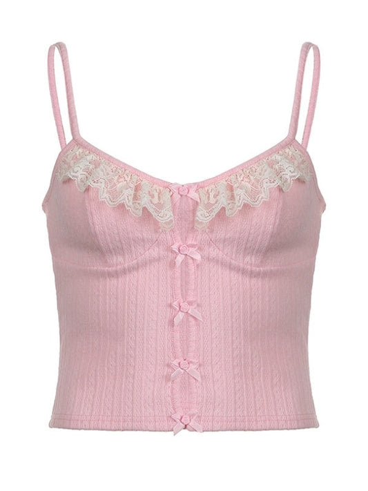 Sweet Pink Sexy Bows Camisole - Camisoles & Tank tops