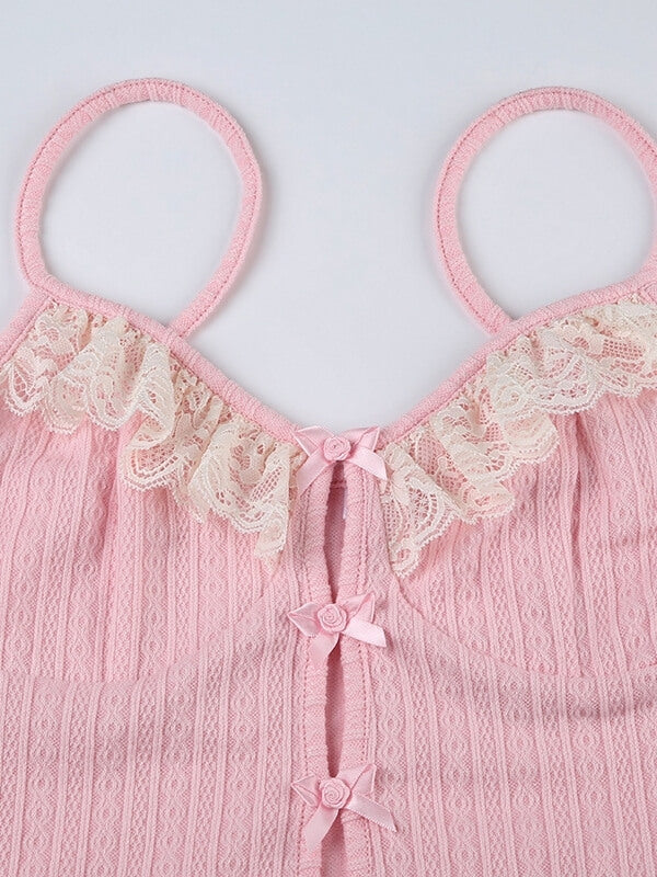 Sweet Pink Sexy Bows Camisole - Camisoles & Tank tops