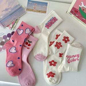 Sweet Pink Socks Set - Socks