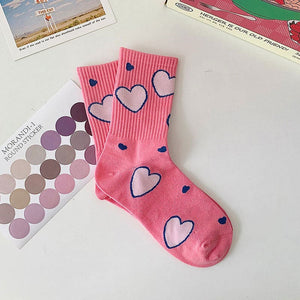 Sweet Pink Socks Set - Heart - Socks