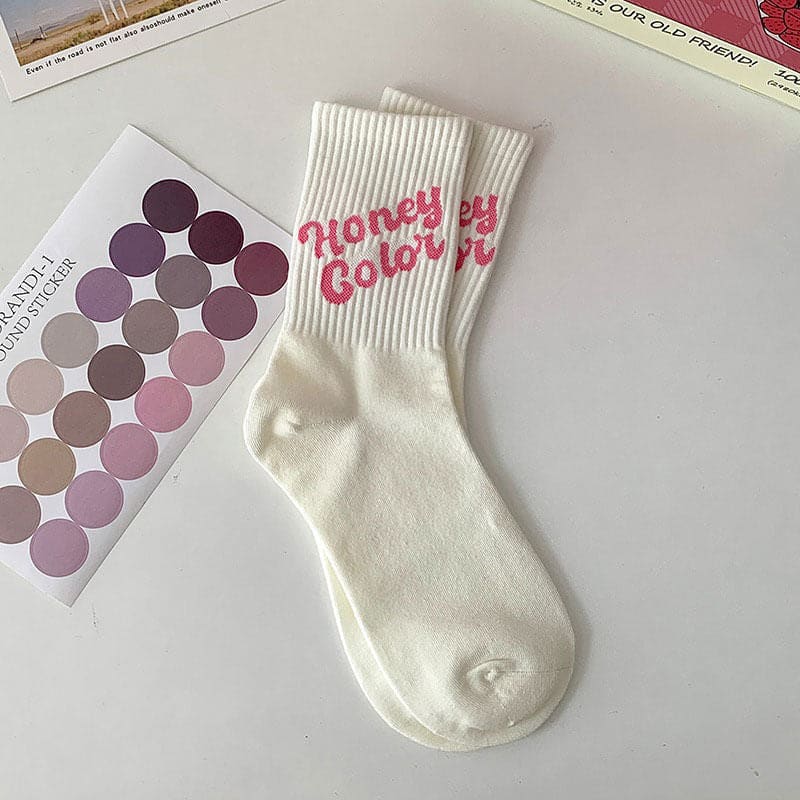 Sweet Pink Socks Set - Honey Color - Socks